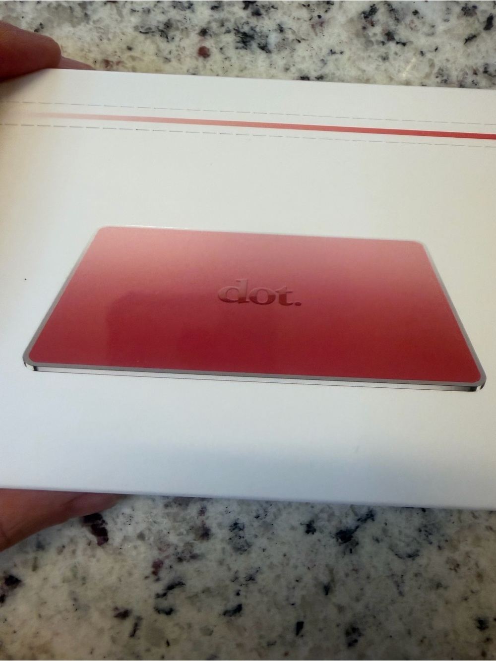 Brand new red metal DOT card electronic business card